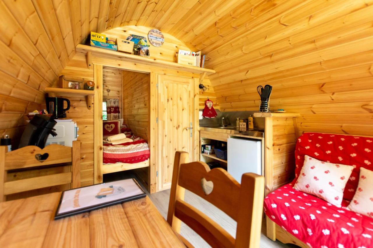 Cabane En Bois Avec Bain Nordique Asnieres-sur-Vegre Bagian luar foto